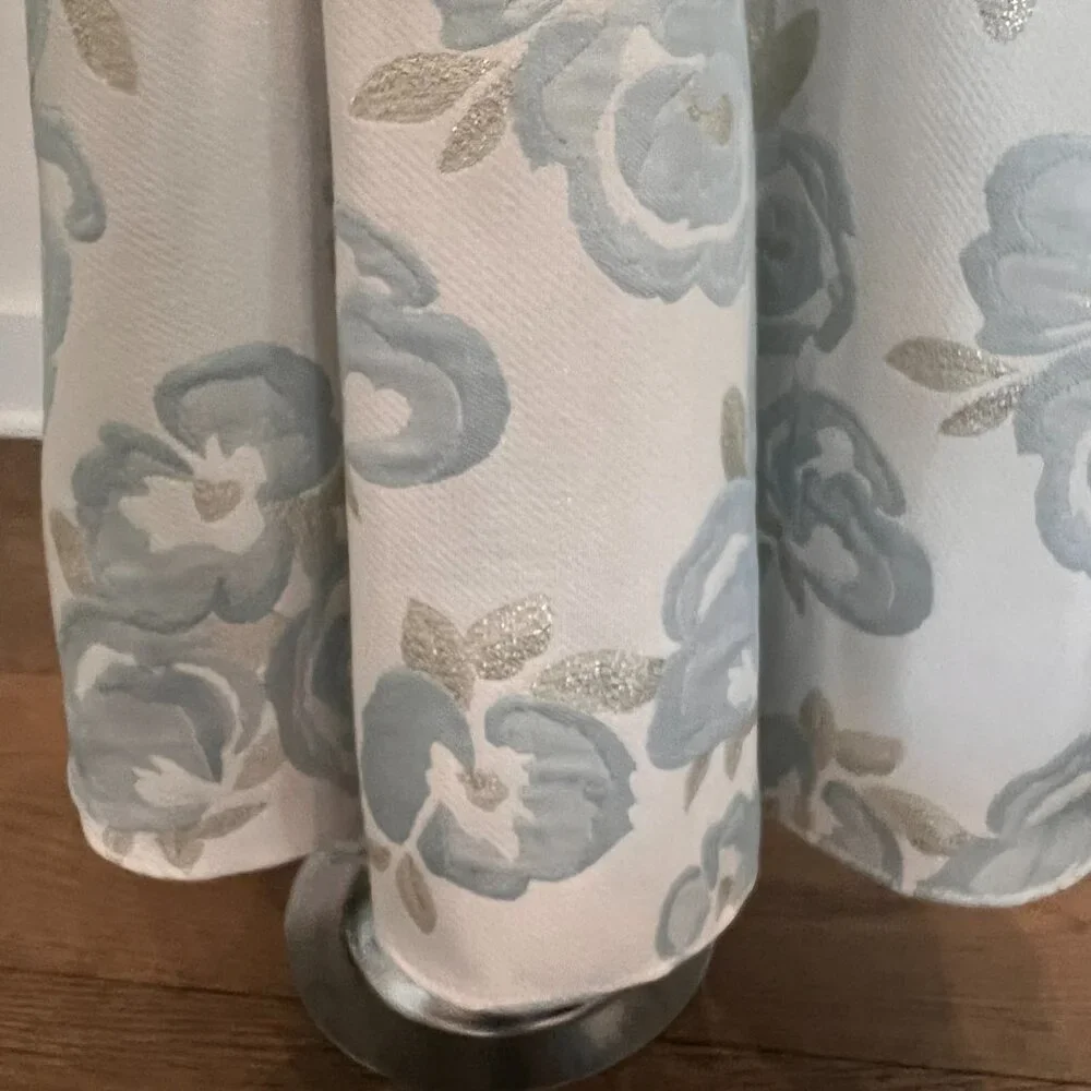 Sweet Kids Blue & Ivory Jacquard Floral Party Dress – NWT - Picture 7 of 10